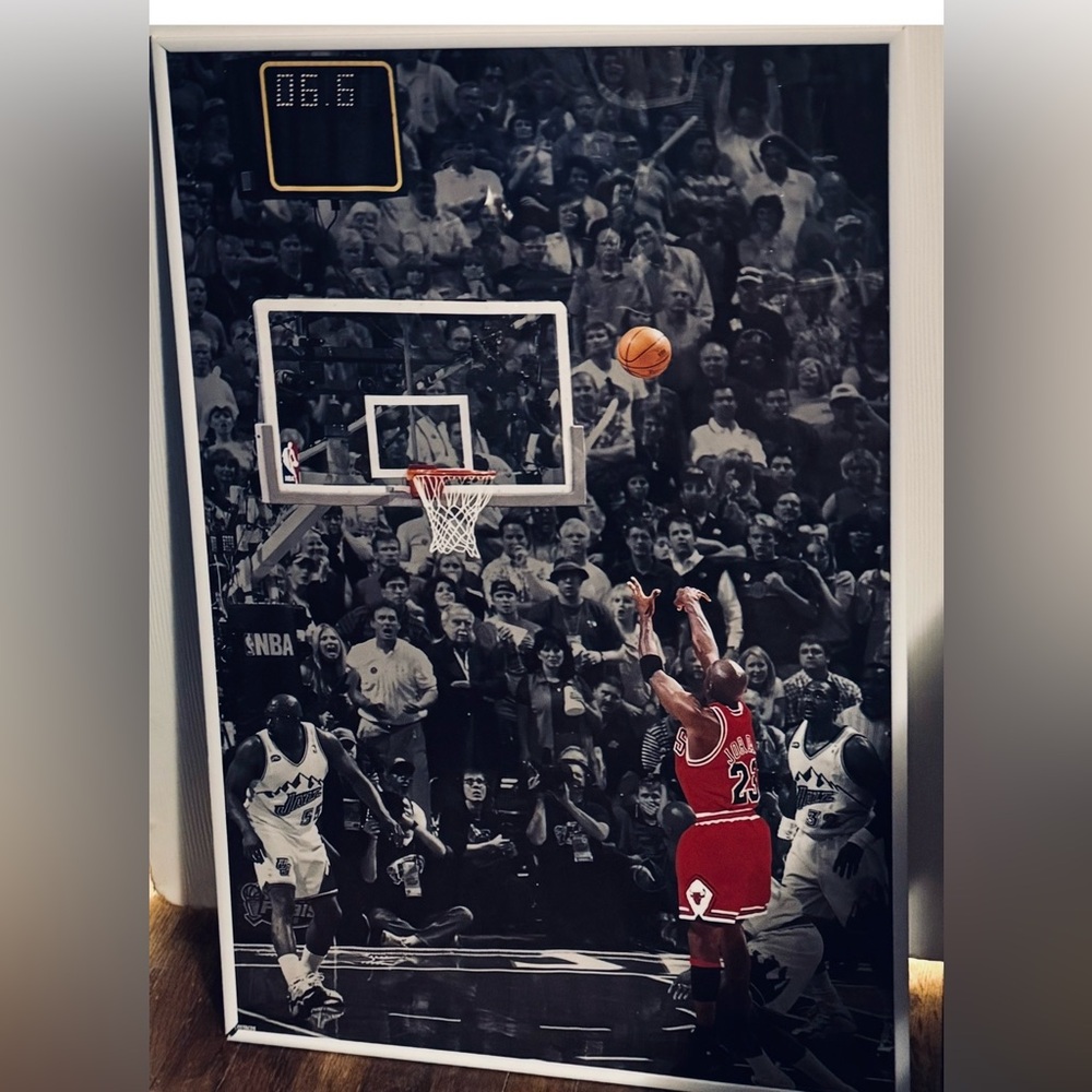 2 PRE-FRAMED Michael Jordan NBA/Chicago Bulls Basketball Posters - Picture 10 of 15
